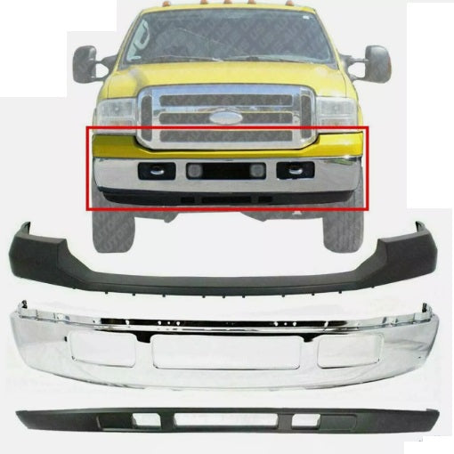 1999 - 2007 Ford F250 / F350 / F450 / Excursion Front Upper Bumper Cover - FO1002392 / FO1057292 / FO1095219 / FO1200456 / FO1220240 / FO2502217 / FO2503217 / FO1066163 / FO1067163