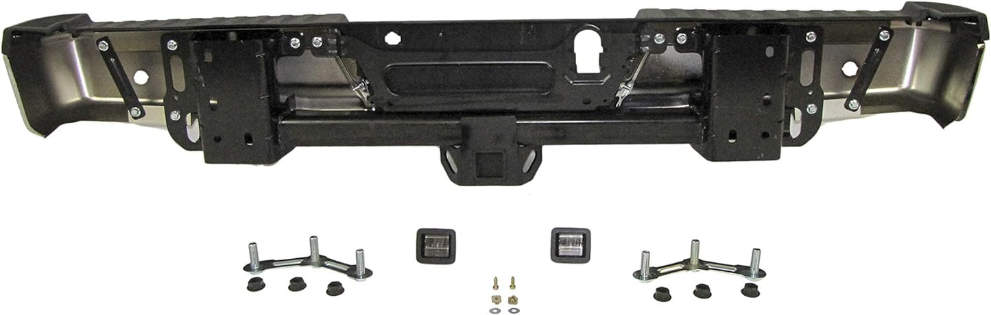 Ford F150 2015 - 2017, 2018 - 2020 Chrome Rear Bumper Assembly w/ Park Sensor Holes FO1103191