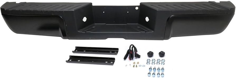 2011 - 2016 Ford F250 F350 F450 Rear Step Bumper Assembly Black w/o Park Sensor Holes FO1103174