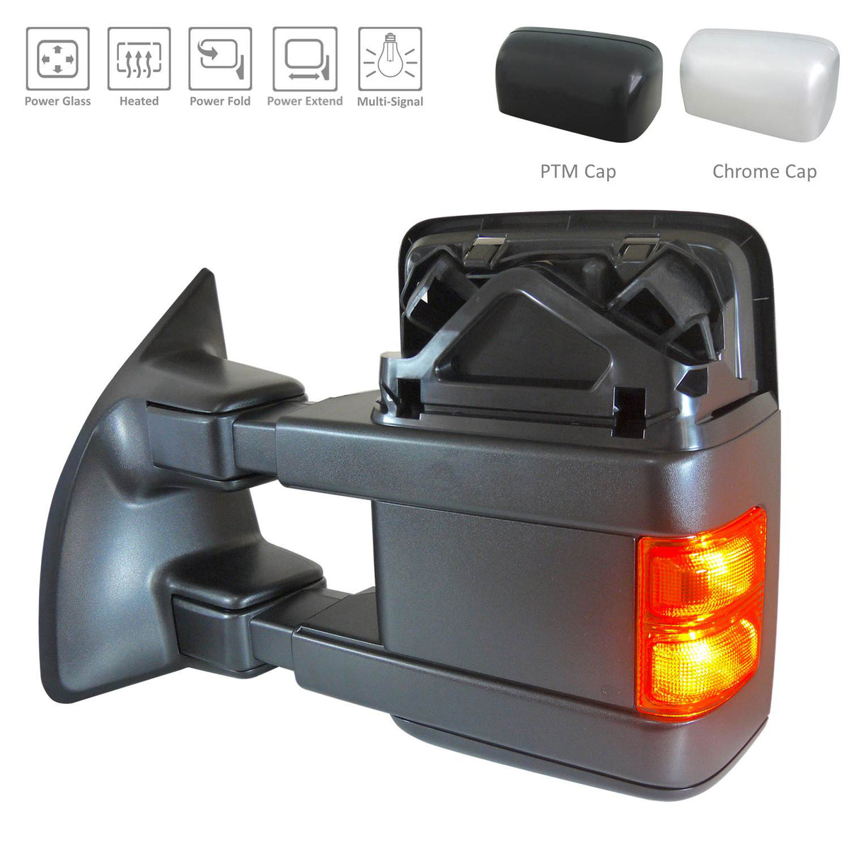 2008-2009 FORD F250 F350 F450 Power Tow Mirror Driver Side