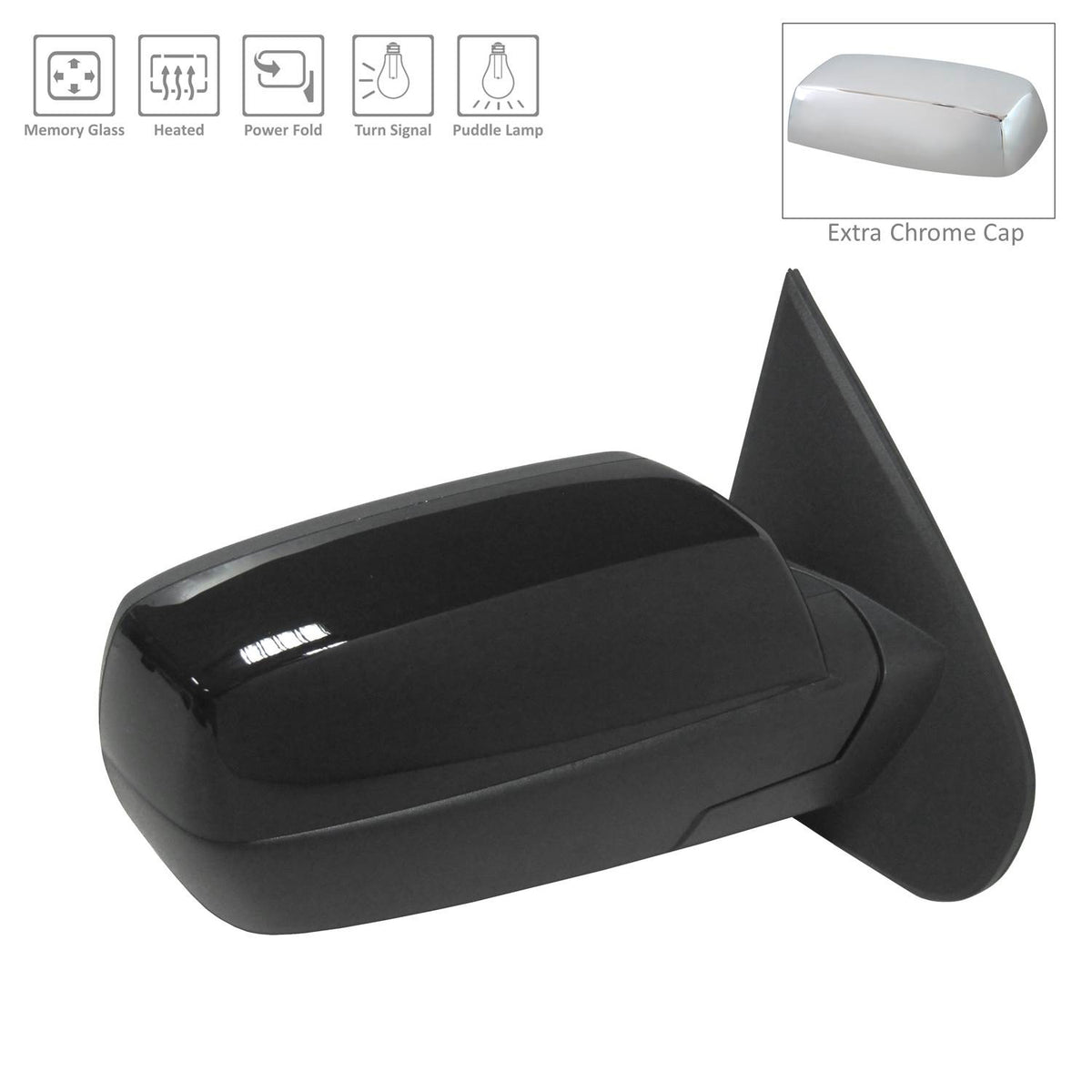 2014-2019 CHEVROLET SILVERADO / GMC SIERRA Power Door Mirror Passenger Side
