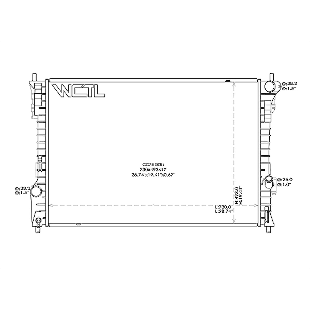 2011-2013 FORD EXPLORER Radiator
