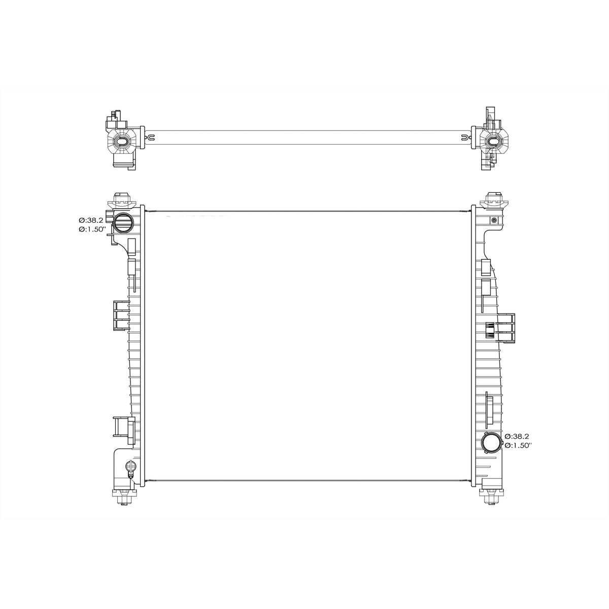 2017-2022 DODGE DURANGO Radiator