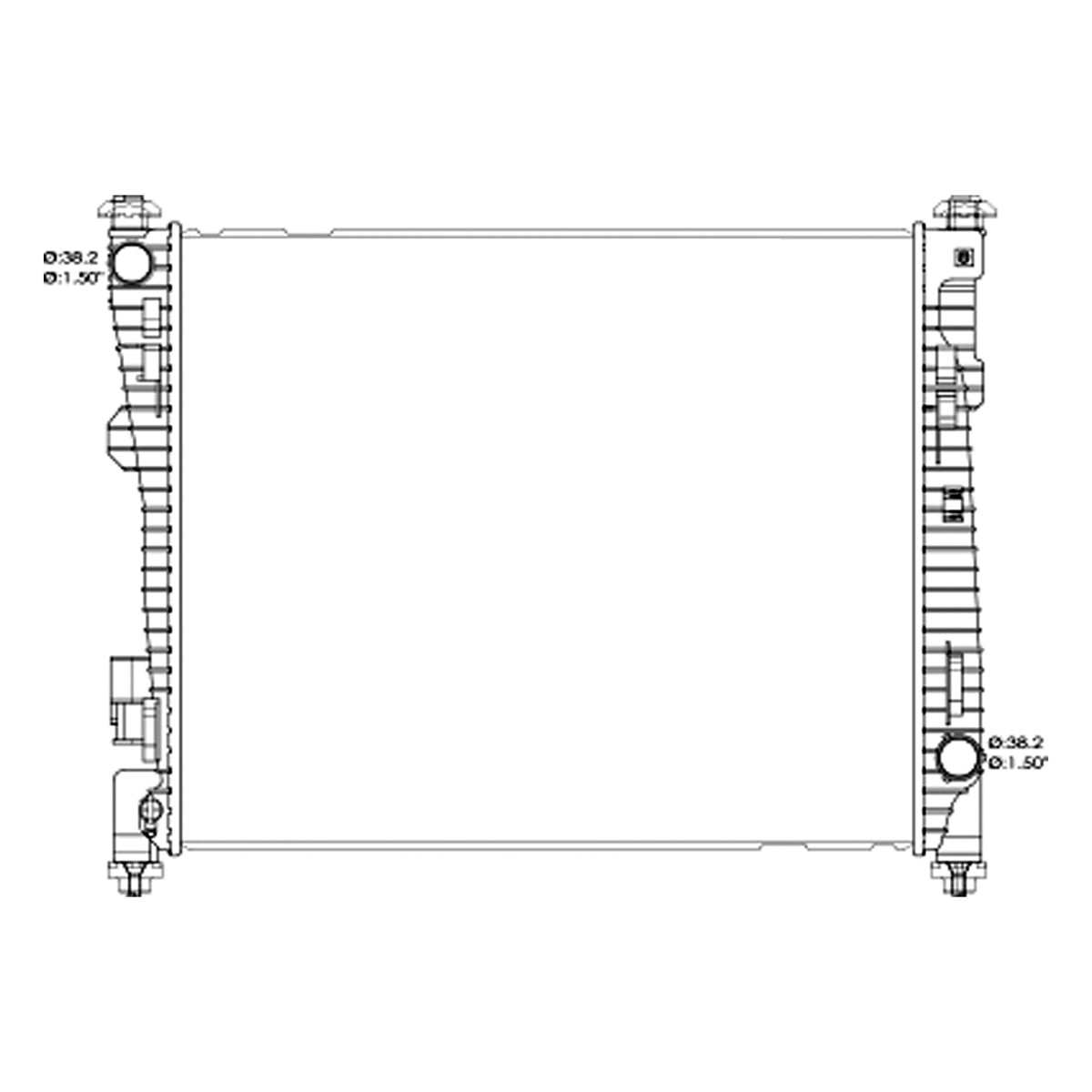 2016-2020 DODGE DURANGO Radiator