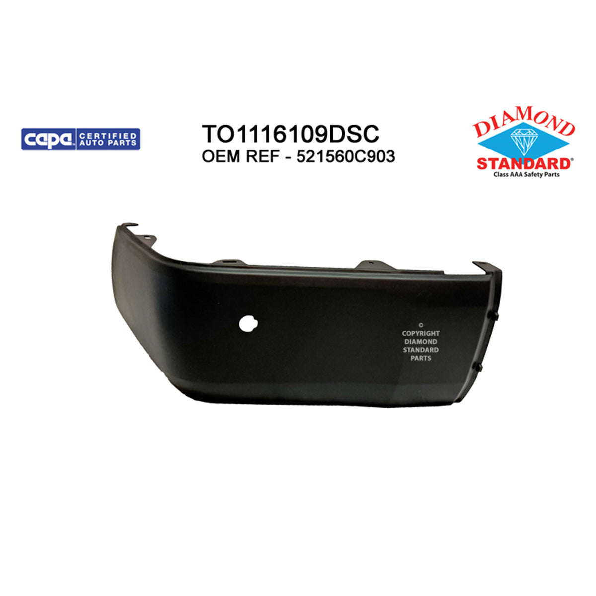2014-2021 TOYOTA TUNDRA Rear Bumper End Driver Side