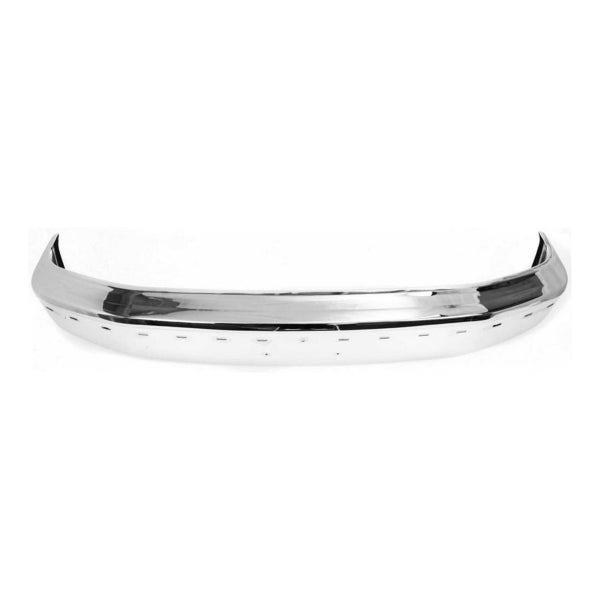 1992-1997 FORD BRONCO F150 Full Size Pickup Chrome Front Bumper With Bumper Strip Holes - FO1002237