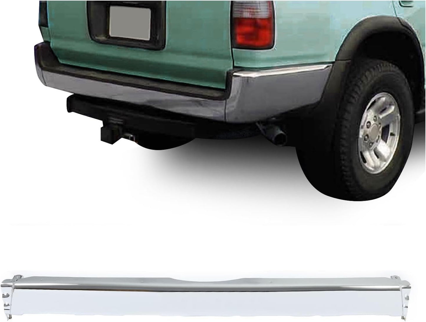 Toyota 4Runner 1996 - 2002 * Fits 1996 - 1998 Rear Chrome Bumper TO1102219