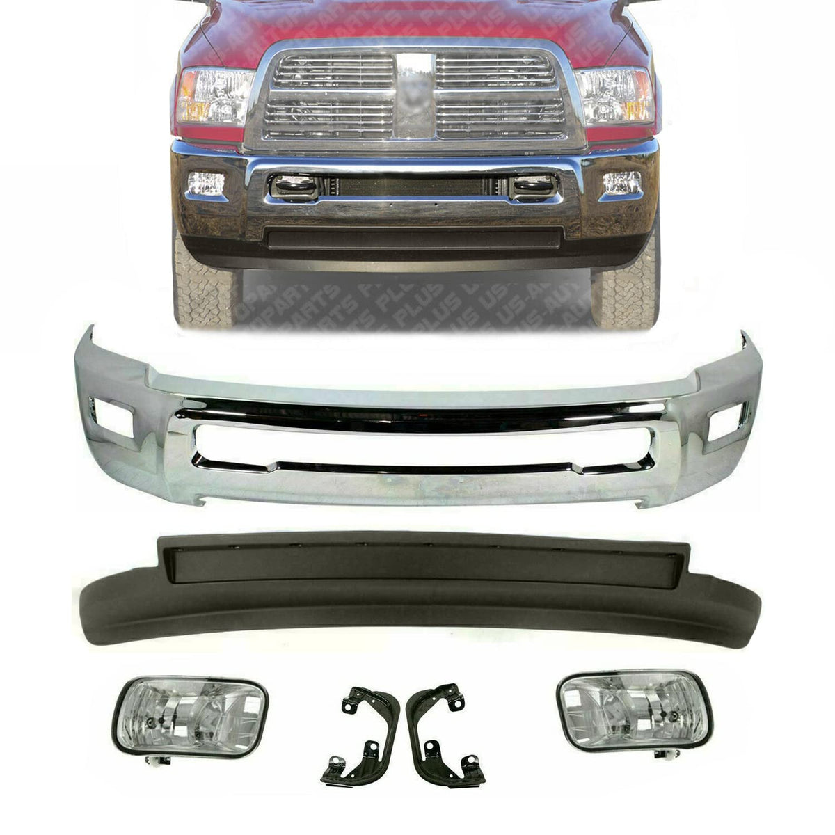 2009-2018 Dodge RAM 1500 2500 3500 Front Bumper Face Bar - CH1002390 / CH1090149 / CH2594102 / CH2595102 / CH1061100