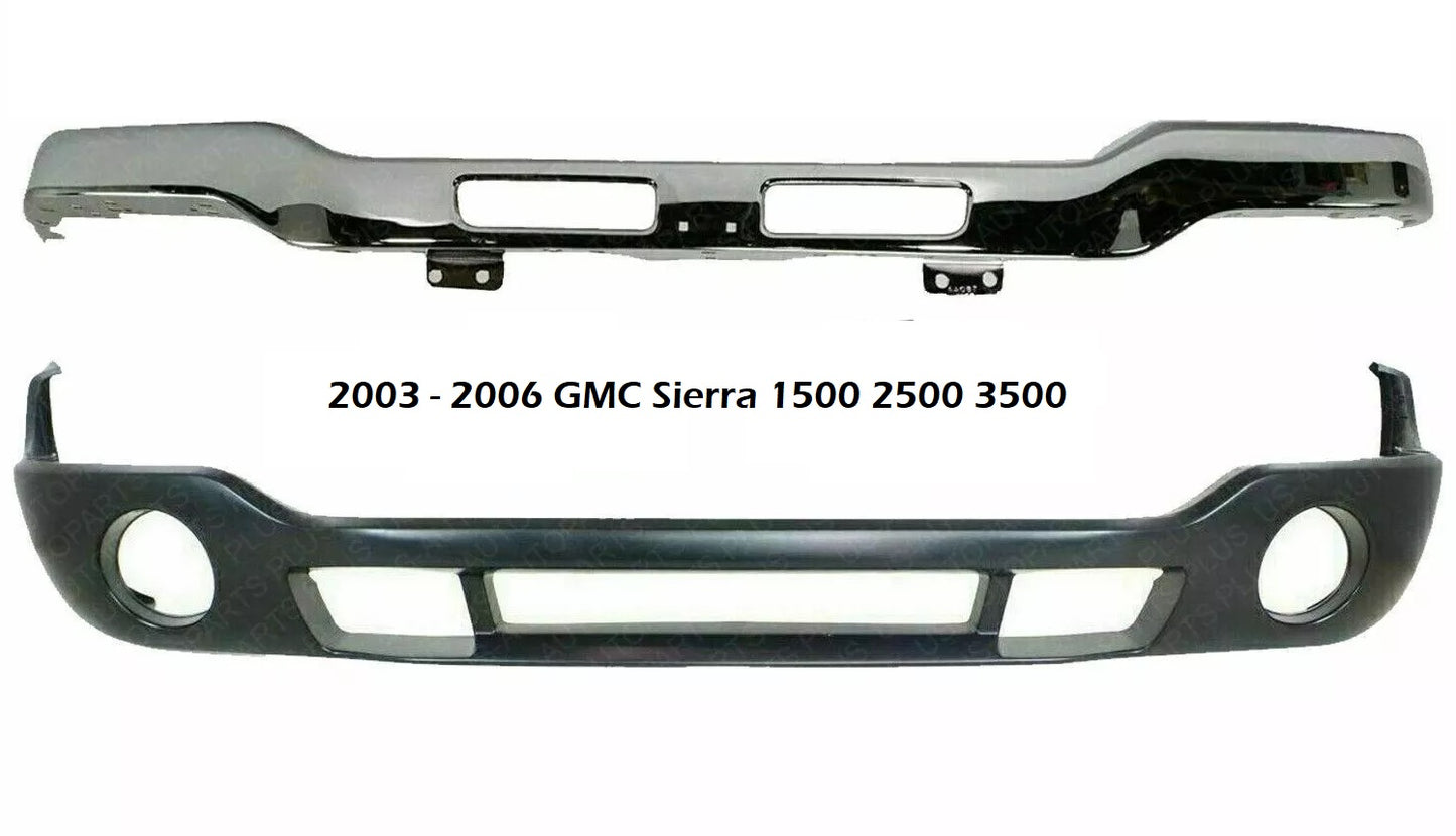Sierra 1999 - 2006 Front Chrome Bumper 2003 - 2006