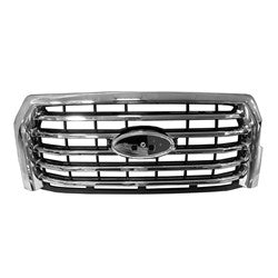 Ford F150 2015 - 2017 GRILLE ASSEMBLY-CHROME- 5 BAR STYLE