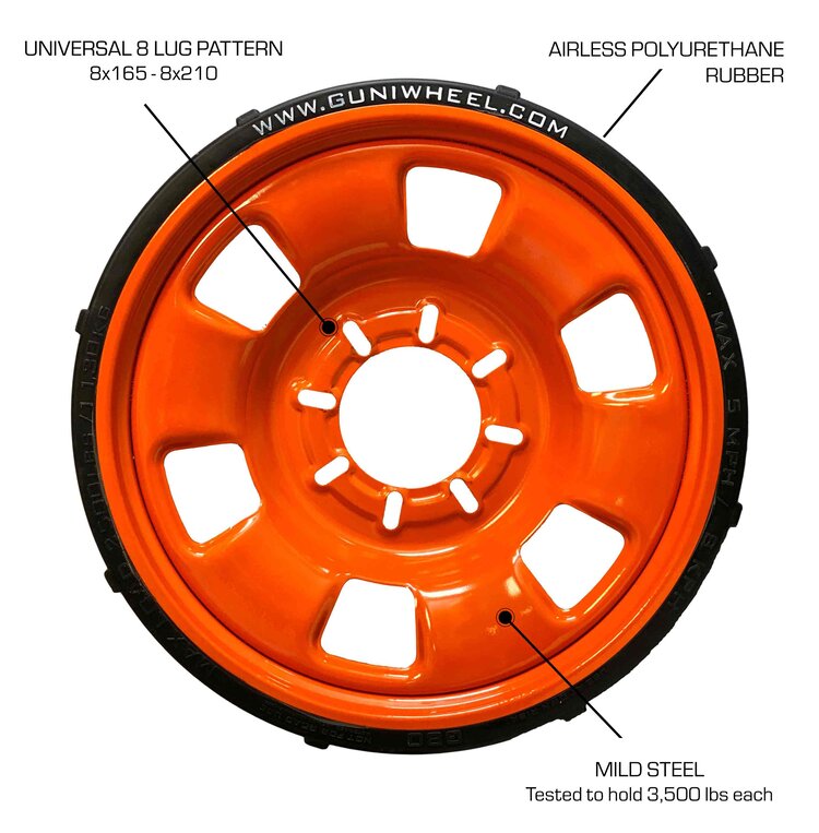 GUNIWHEEL™ 80 Universal Bolt Pattern Wheel