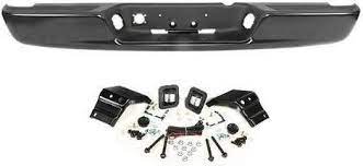 2008 1500 2500 3500 Black Rear Step Bumper Assembly