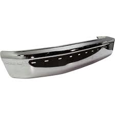 Ford F250 F350 F450 1992 - 1998 Front Bumper Chrome with Strip Holes, with Bumper strip and valance