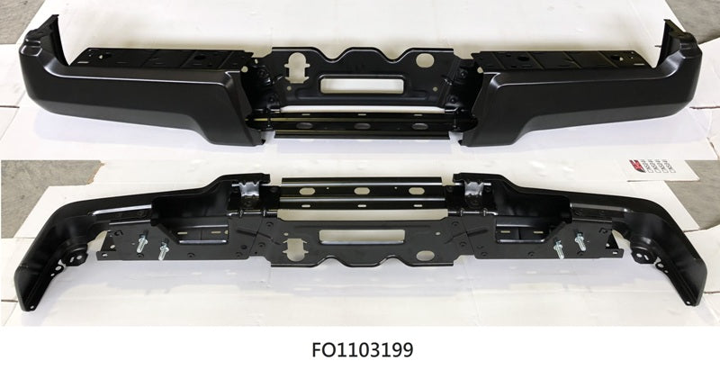 Ford F250 F350 F450 2017 - 2019 & 2020 - 2022 SuperDuty Rear Bumper Paintable without Park Sensor Holes FO1103195