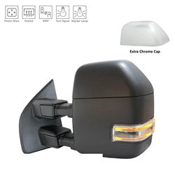 2017-2022 Ford F250 / F350 Power Door Tow Mirror (Power, Heat, Signal, Spotlight, Power Fold ) - FO1320611 / FO1321611