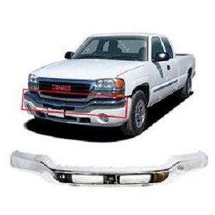 GMC Sierra 1999 - 2006 Front Chrome Bumper GM1002418