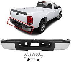 Silverado 2007 - 2013 GMC Sierra or Chev Silverado 2500 3500 HD Rear Chrome Bumper Assembly w/o park GM1103150