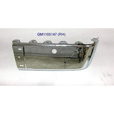 2007-2014 Sierra/Silverado Rear Chrome bumper end with park sensor holes '1321654