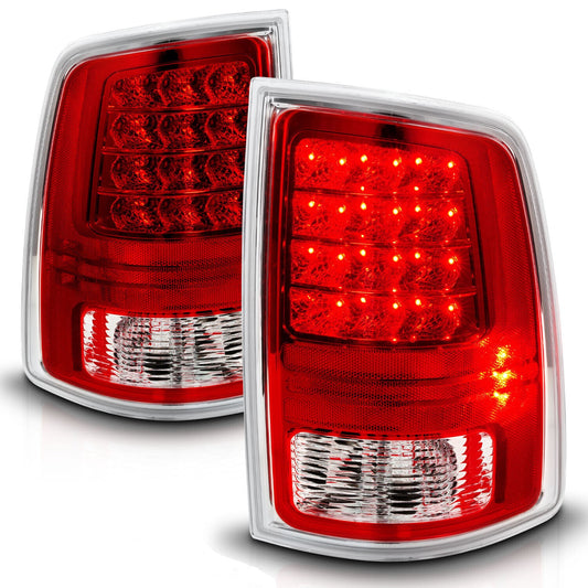 Dodge RAM 2009 - 2018 1500 2500 3500 LED Tail Light - Chrome 2013 - 2018 Pair