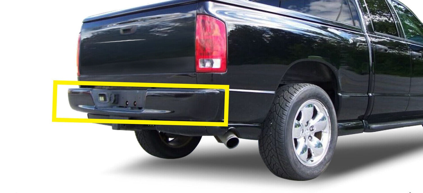 Dodge RAM 2002 - 2008 Black Rear Step Bumper Facebar