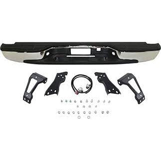 GMC Sierra 1999 - 2006 / Chevrolet Silverado 1500 Rear Chrome Bumper Complete Assembly  GM1103122