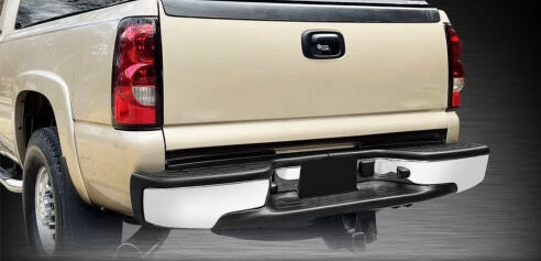 1999 - 2006 GMC Sierra / Chevrolet Silverado Yukon Tahoe Suburban Rear Chrome Bumper GM1102411