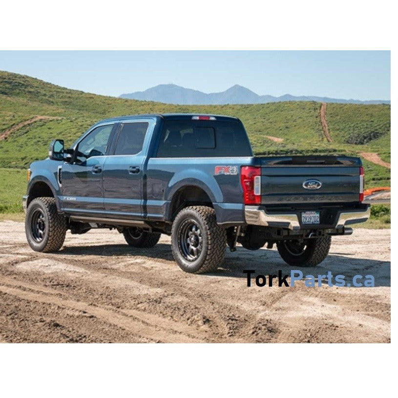 Ford F250 F350 F450 2017 - 2019 &  2020 - 2022 SuperDuty Rear Bumper Chrome Assembly without Park Sensor Holes  FO1103197