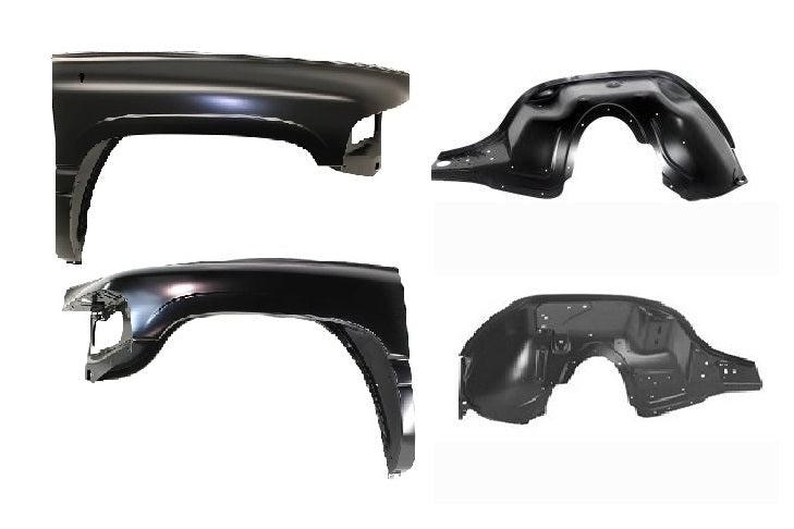 1994-2002 Dodge RAM Front Fenders and Aprons (4 pcs)