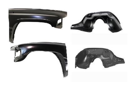 1994-2002 Dodge RAM Front Fenders and Aprons (4 pcs)