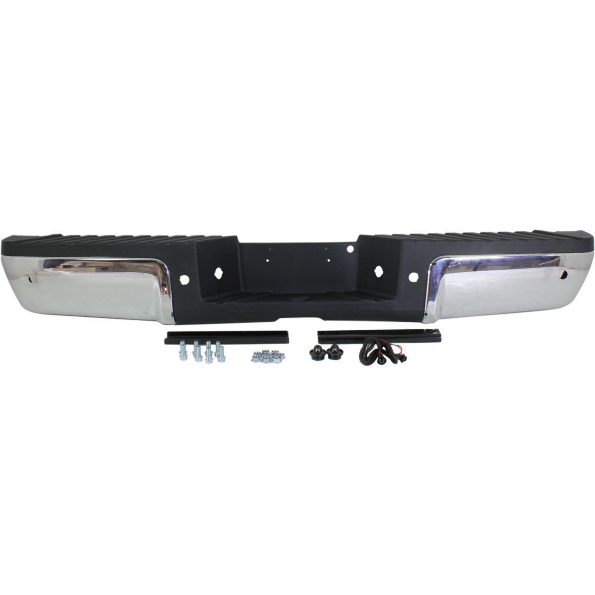 Ford F250 F350 F450 2008 - 2010 & 2011 - 2016 Rear Chrome Bumper complete Assembly w/Sensor holes FO1103150