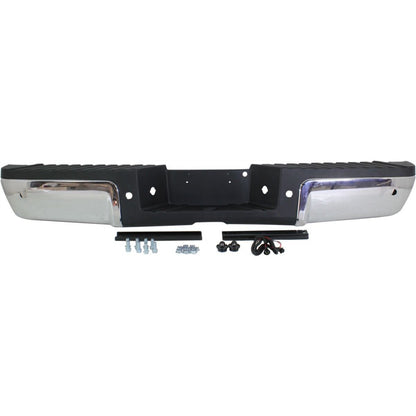 Ford F250 F350 F450 2008 - 2010 & 2011 - 2016 Rear Chrome Bumper complete Assembly w/Sensor holes FO1103150