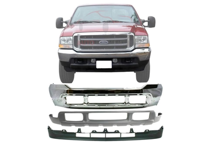 Ford F250 F350 F450 1999 - 2007 Fits 99-04 Ford F250 F350 F450 Front Chrome Bumper Assembly