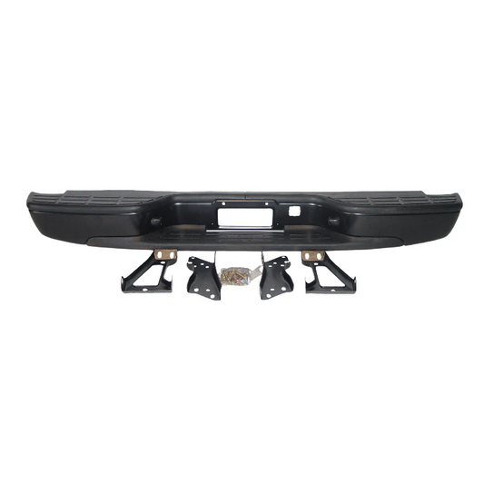 1999 - 2007 GMC Sierra, Chevrolet Silverado 2500 / 3500 Black Rear Bumper Assembly GM1103233