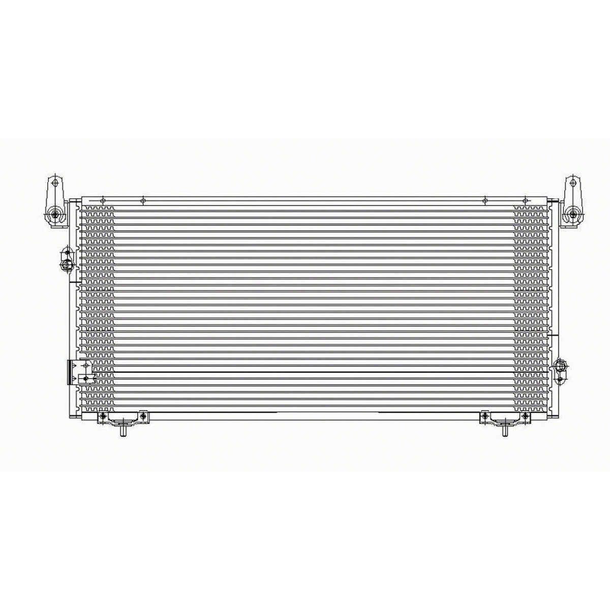 2000-2006 TOYOTA TUNDRA Ac Condenser Except Double Cab