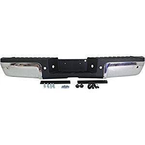 Ford F250 F350 F450 2011 - 2016 Fits -> 2013 - 2016 Rear Step Bumper Assembly Chrome with Park Sensor Holes FO1103177