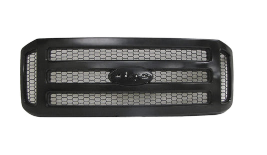 Ford F250 F350 F450 Black Textured Grille  Fits: 2005 - 2007 - FO1200472