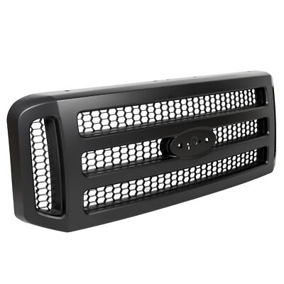 Ford F250 F350 F450 Black Textured Grille  Fits: 2005 - 2007 - FO1200472