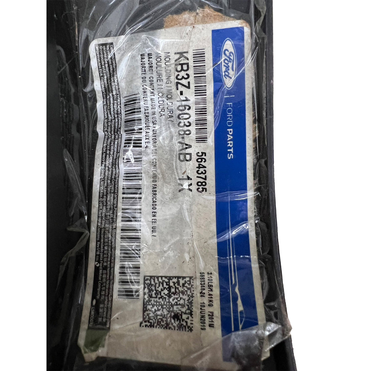 2021-2023 FORD RANGER Front Wheel Arch Trim Passenger Side