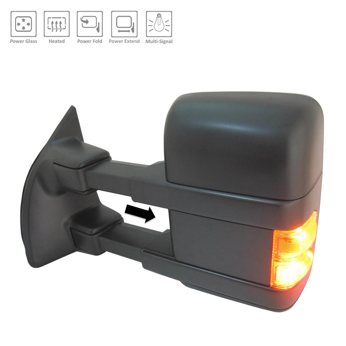 2008-2009 FORD F250 F350 F450 Power Tow Mirror Driver Side