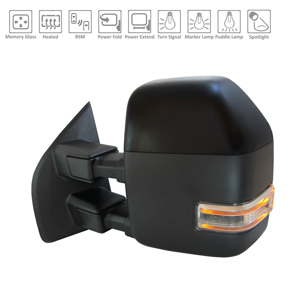 2020-2022 FORD F250 F350 F450 F550 Power Door Tow Mirror Driver Side