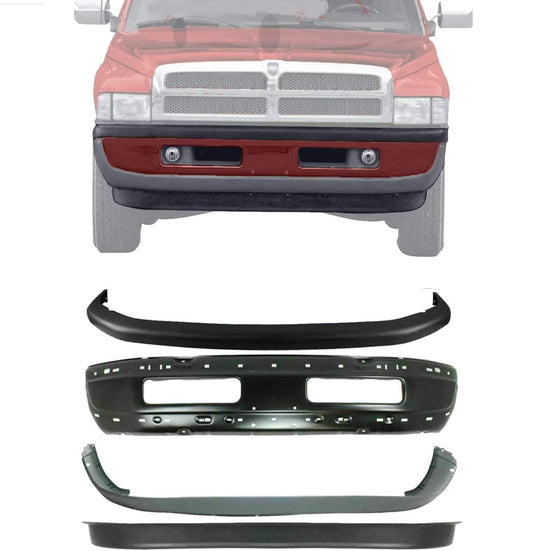 Dodge RAM 1994 - 2001 - 1500 2500 3500 Pickup Front Paintable Bumper Assembly