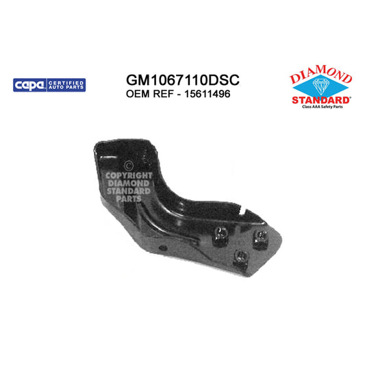 1988-1993 CHEVROLET BLAZER SILVERADO SUBURBAN / GMC SIERRA SUBURBAN YUKON Front Bumper Mounting Bracket Passenger Side