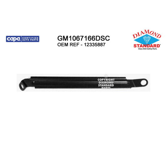 2003-2007 GMC SIERRA Front Upper Bumper Cover Support Passenger Side
