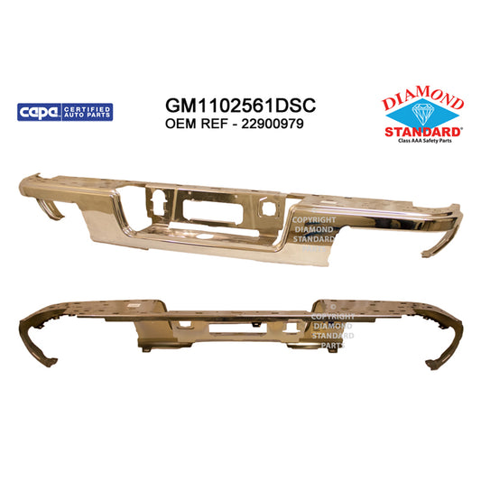 2015-2022 CHEVROLET COLORADO / GMC CANYON Rear Step Bumper Face Bar