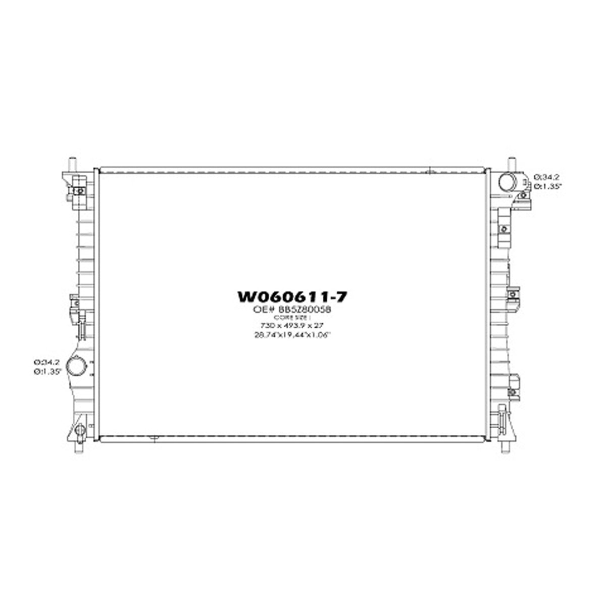 2012-2019 FORD EXPLORER Radiator