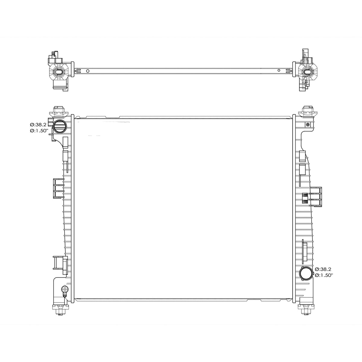2016-2022 DODGE DURANGO Radiator