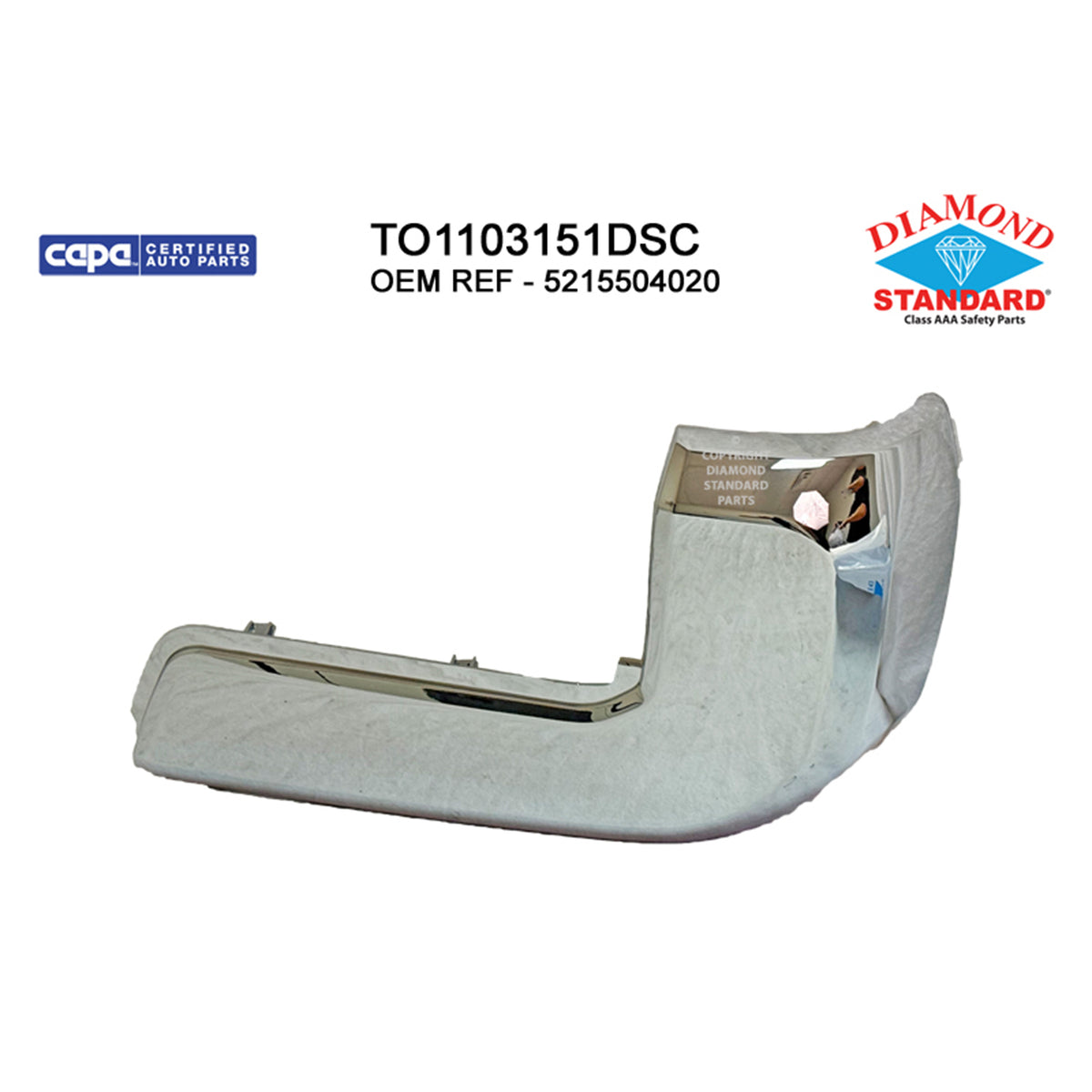 2016-2023 TOYOTA TACOMA Rear Bumper End Passenger Side