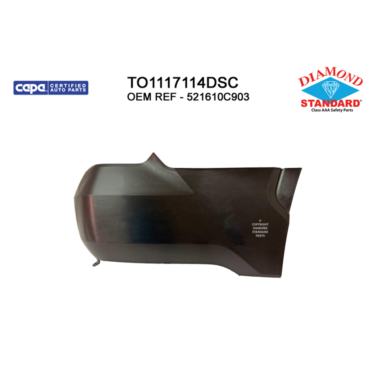 2022-2026 TOYOTA TUNDRA Rear Bumper End Passenger Side