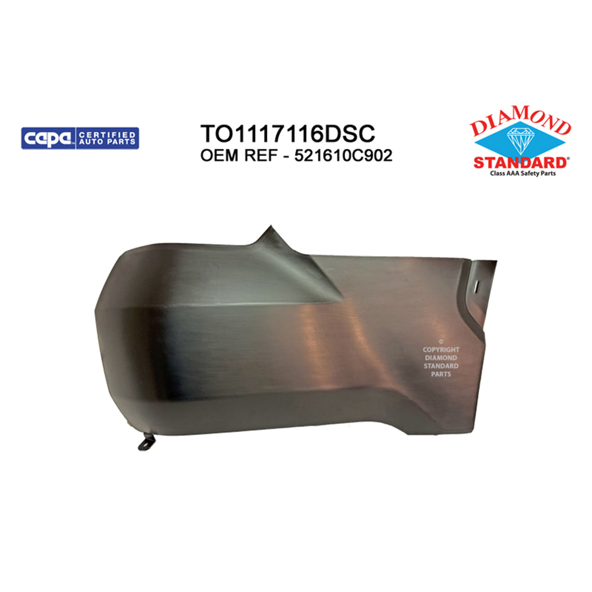 2022-2026 TOYOTA TUNDRA Rear Bumper End Passenger Side