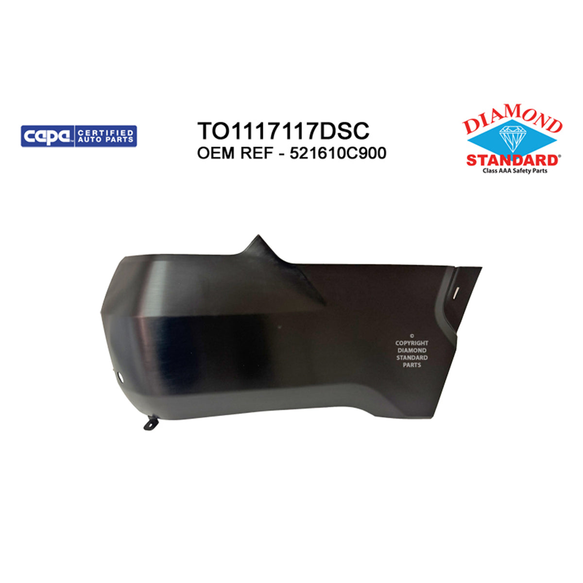 2022-2026 TOYOTA TUNDRA Rear Bumper End Passenger Side